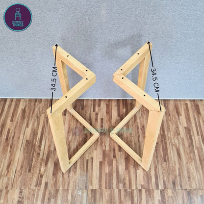 Beech V-Leg Dining Table Leg