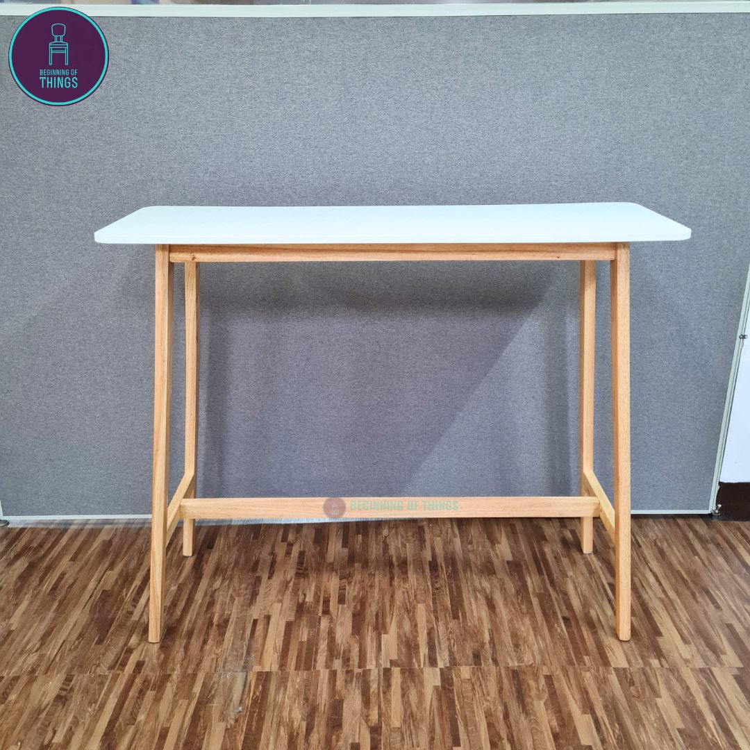 Japandi Wooden Bar Table 120 x 40 x 100 cm