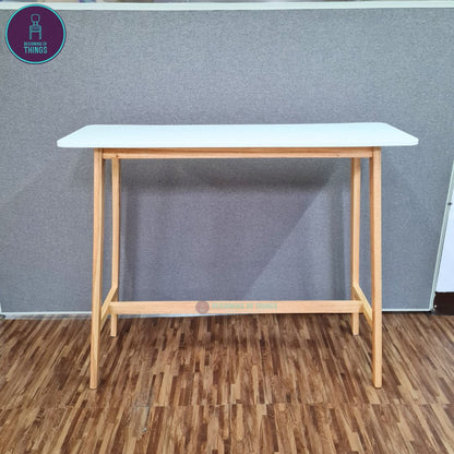 Japandi Wooden Bar Table 120 x 40 x 100 cm