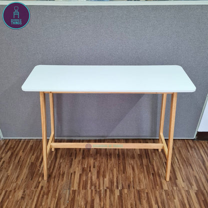 Japandi Wooden Bar Table 120 x 40 x 100 cm