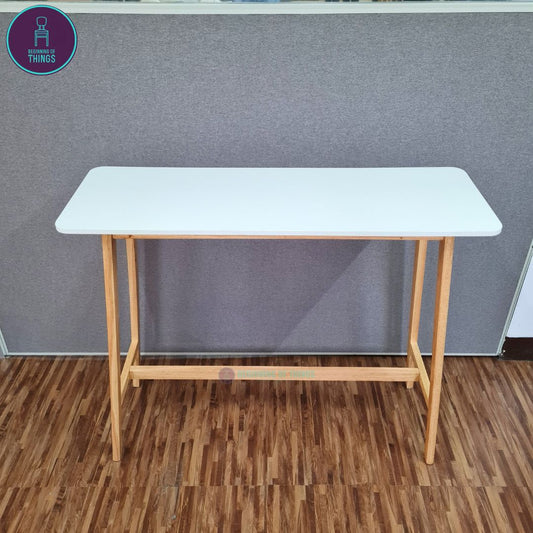 Japandi Wooden Bar Table 120 x 40 x 100 cm