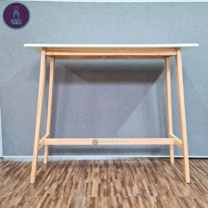 Japandi Wooden Bar Table 120 x 40 x 100 cm
