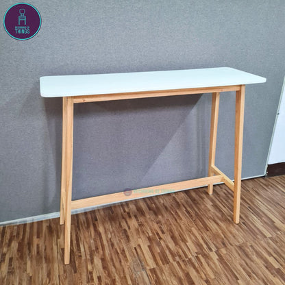 Japandi Wooden Bar Table 120 x 40 x 100 cm