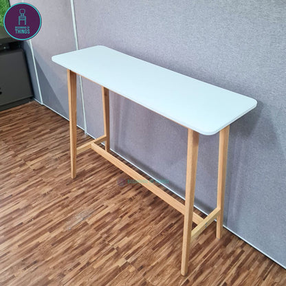 Japandi Wooden Bar Table 120 x 40 x 100 cm