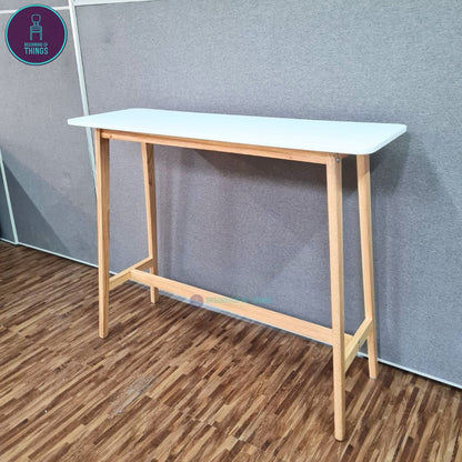 Japandi Wooden Bar Table 120 x 40 x 100 cm