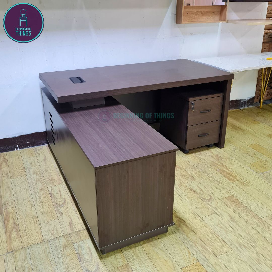 ZIMMER L-Shaped Executive Office Table