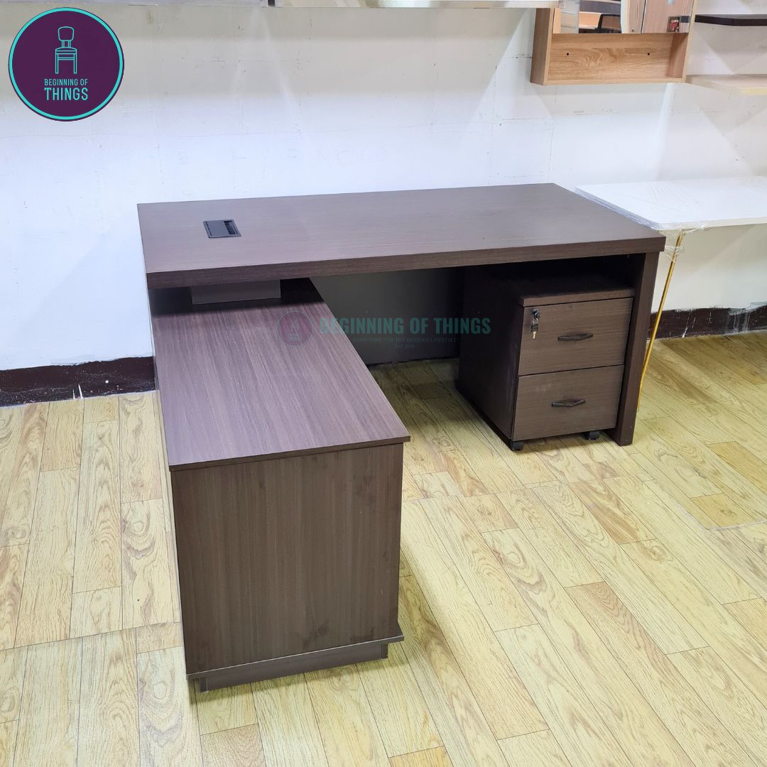 ZIMMER L-Shaped Executive Office Table