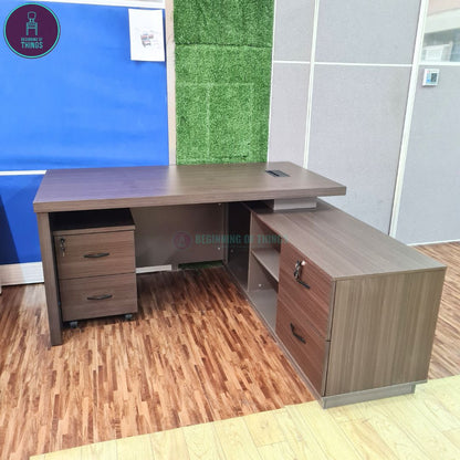 ZIMMER L-Shaped Executive Office Table