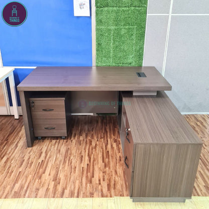 ZIMMER L-Shaped Executive Office Table