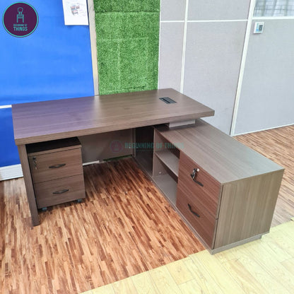 ZIMMER L-Shaped Executive Office Table
