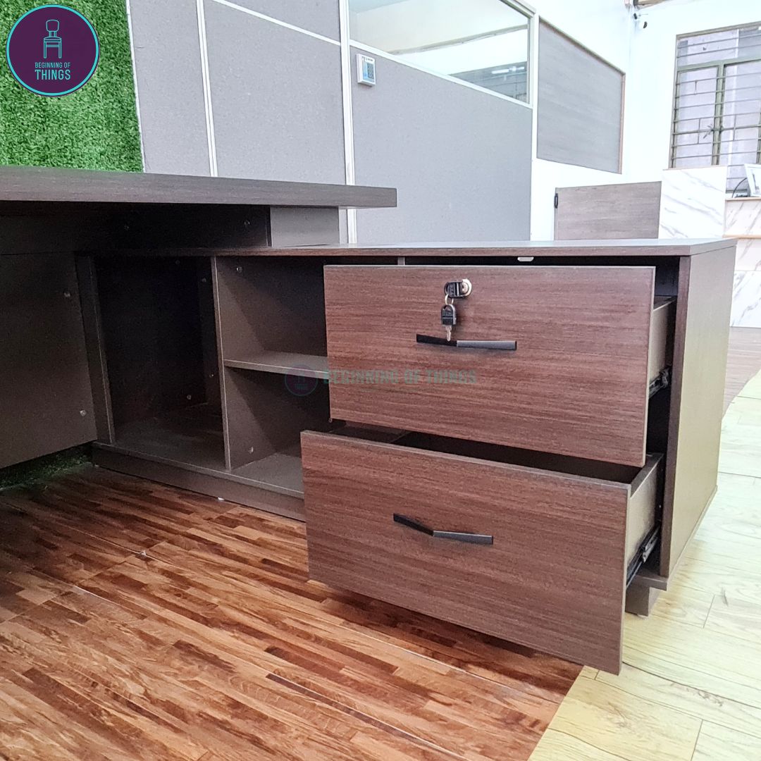 ZIMMER L-Shaped Executive Office Table