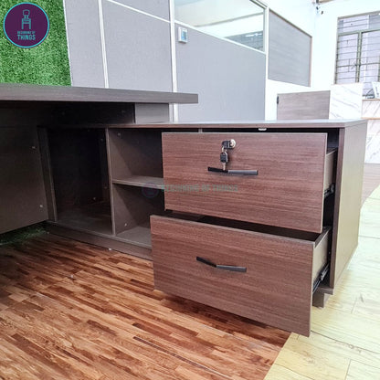 ZIMMER L-Shaped Executive Office Table