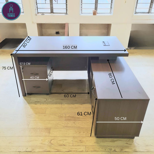 ZIMMER L-Shaped Executive Office Table