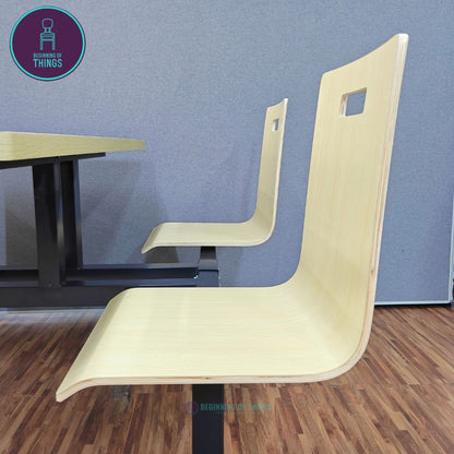 4-Seater Canteen Cafeteria Set Laminated Plyboard