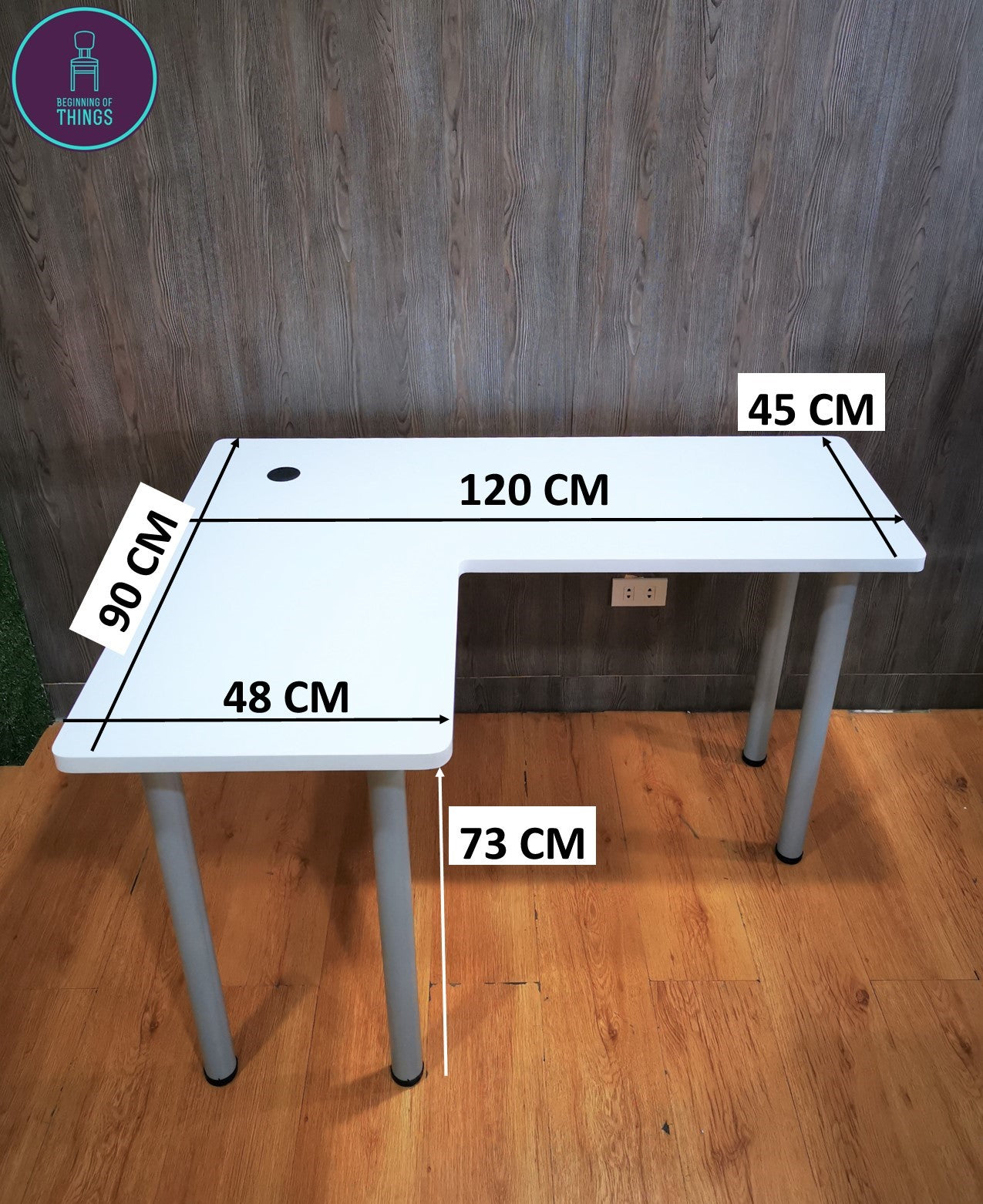 PROVOL L-Shape Computer Table