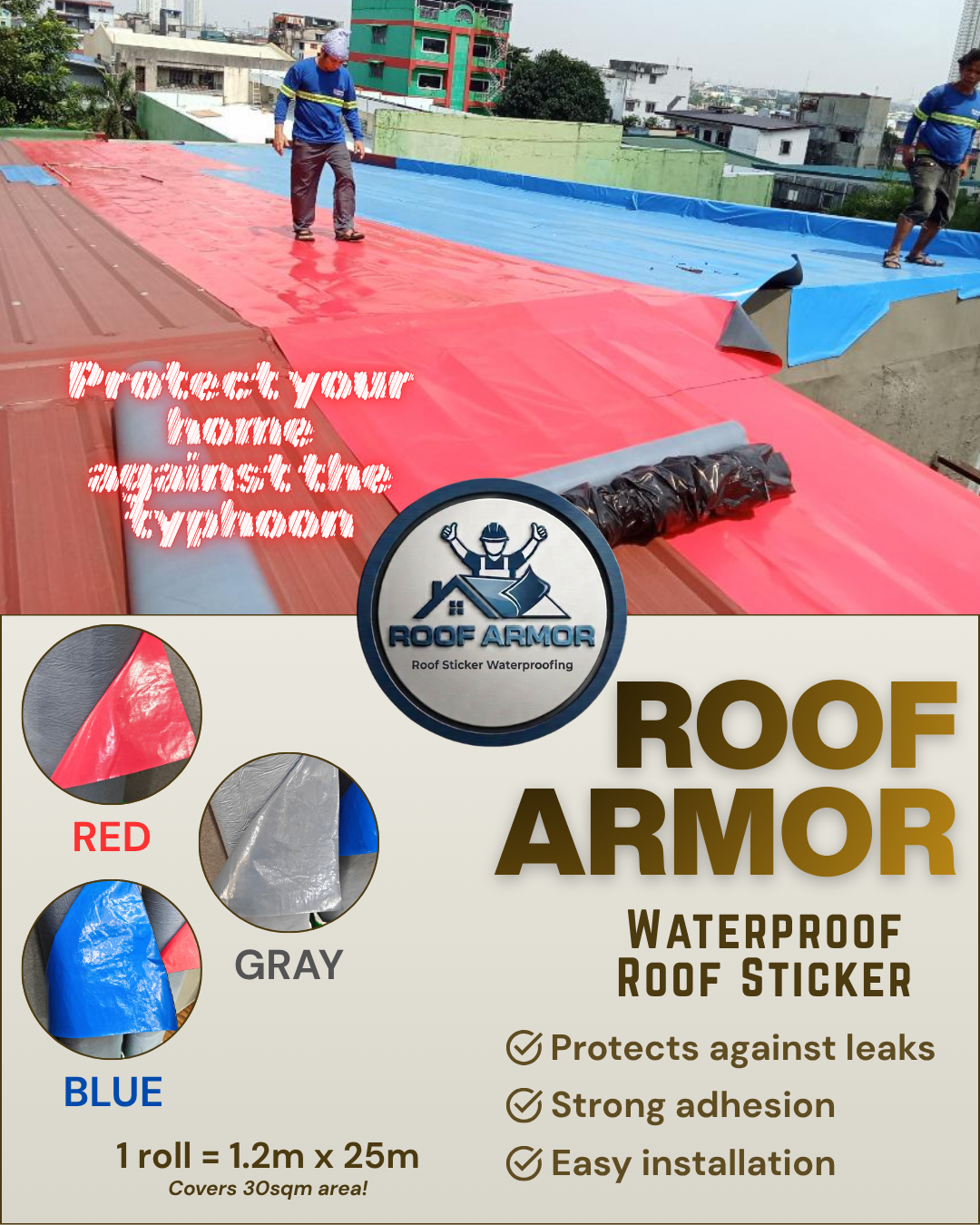 Roof Armor Waterproof Sticker
