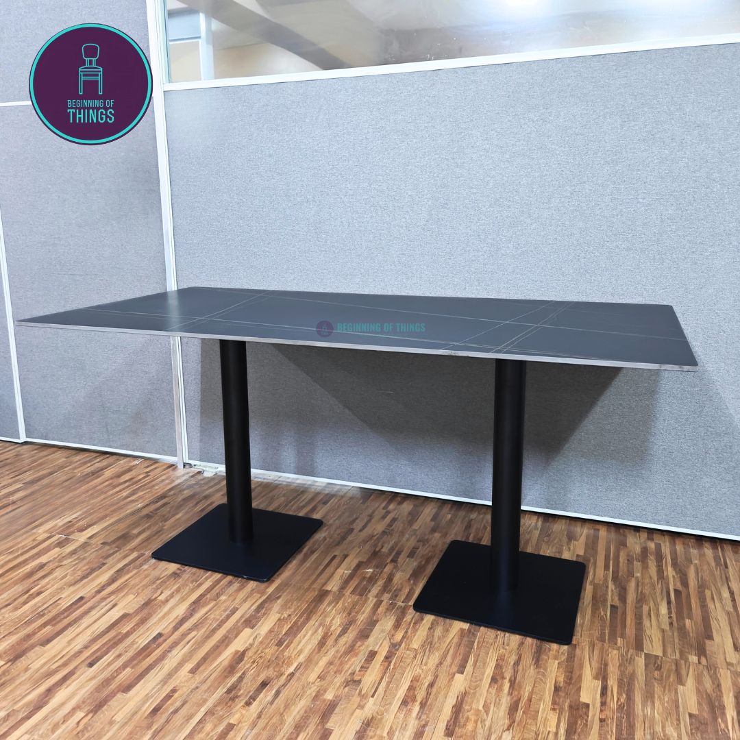Sintered Stone Rectangular Dining Table 160 cm