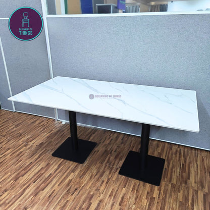 Sintered Stone Rectangular Dining Table 160 cm