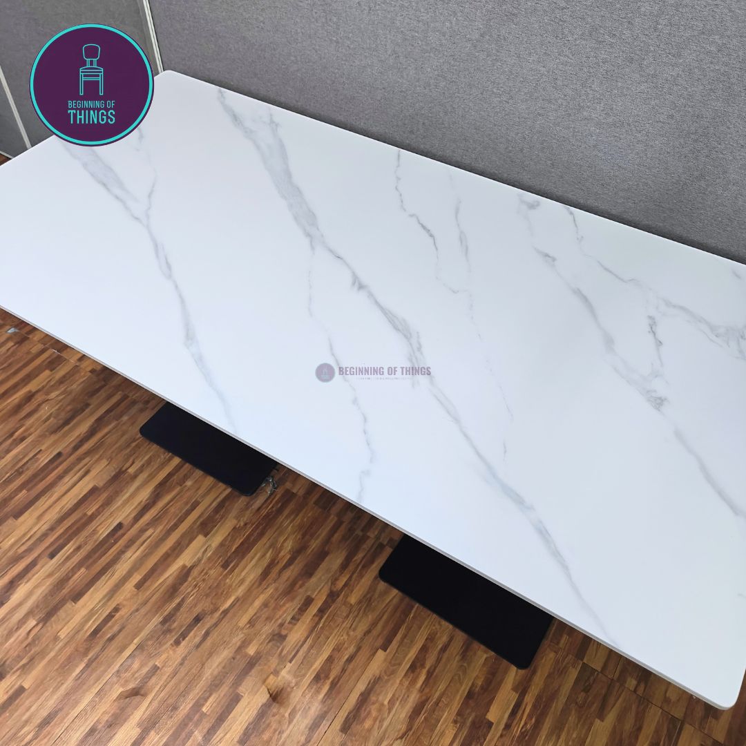 Sintered Stone Rectangular Dining Table 160 cm