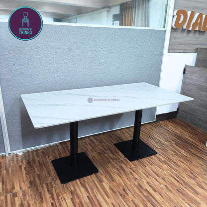 Sintered Stone Rectangular Dining Table 160 cm