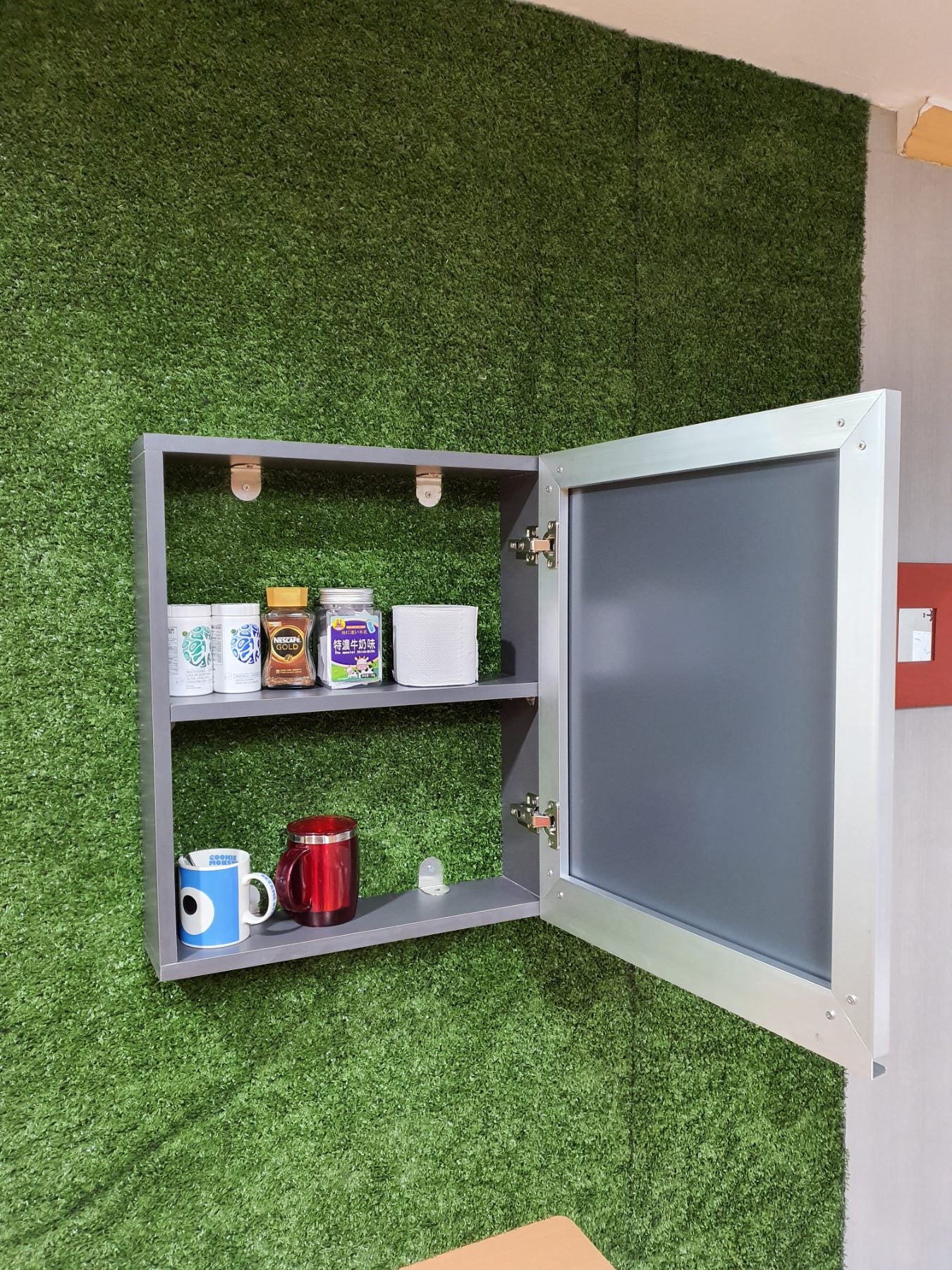 Medicine Wall Cabinet with Mirrored Door 20 x 24 in