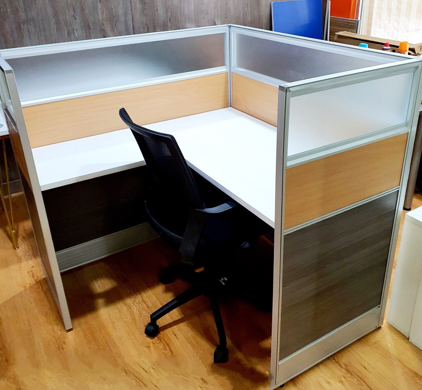 Office Partition L-Type Cubicle Work Station